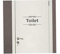 1 WC Pc panneau d'entrée Stickers porte pour Stickers muraux Motif Creative public Lieu Diy drôle Vinyle Art Mural