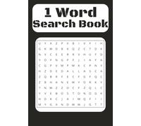 1 Word Search Book: One Word Search Book With Easy to Read Print about Word Search,Fishing,Fun Word and More | 6 x9 inches, 120 pages |Gift for ... for Chrismas, Holidays, And Relaxation Time.