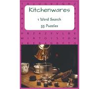 1 Word Search Kitchenwares: Word Search On Kitchenwares| Clear & Readable| Gift For Kids & Parents| 6x9 inches| Fun & Engaging| Friends Hangout| Travel| Vacation| Holidays| For Kids & Adults