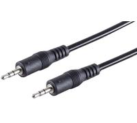 1 x 1,5 m - Prise jack noire 2,5 mm vers 2,5 mm - Câble audio stéréo - Transmission de signal de qualité supérieure - Connecteurs moulés - Contacts nickelés - Parfait pour les appareils