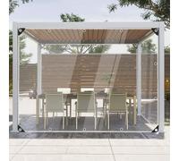 1 x 1.5M Bâche transparente en PVC résistant, étanche à l'eau, à la poussière, résistante aux UV, à la déchirure, au vieillissement pour serre, terrasse, jardin, pavillon - Bâche extérieure avec œille