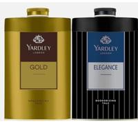 1 x 100 g Yardley Elegance + 1 x talc parfumé Yardley Gold de 100 g pour homme
