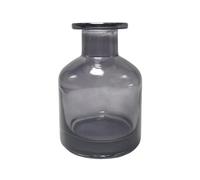 1 x 150 ml gris diffuseur en verre blanc d'aromathérapie, récipient de parfum, distributeur d'aromation, lot de bâtons de décoration thermique et bricolage