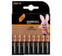 1 X 16 Pièces Blister Duracell AAA LR03 1,5V Plus Power Alkaline MN2400