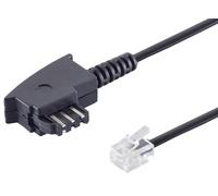 1 x 20 m - Fiche TAE-F vers fiche Western 6/4 - Câble de connexion téléphonique RJ11 pour importation de téléphones