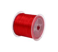 1 x 50 m de fil extensible en nylon, 0,8 mm, fil élastique, fil de perles, fil de perles, fil pour bijoux, bracelets, rouge