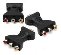 1 X Adaptateur Audio et Vidéo HDMI vers 3 RCA Tête Femelle,70x40x15mm,pour être utilisé dans la TVHD, Les DVD, Les projecteurs, Les systèmes de cinéma Maison et Tous Les