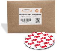 1 x Adhesive Magnetic Plate for Smoke Detector,Self-Adhesive Magnetic Mounts Diameter 70 mm,Magnetic Mounting for Fire Detectors