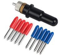 1 x Alésoirs Noir + 5 pcs 45 + 5 pcs 60 Degrés Affiner Lapin Redsail Plotter de Coupe Lames de Coupe