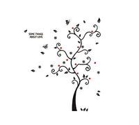 1 x autocollant mural mural arbre porte-bonheur pour décoration de chambre à coucher, adorable qualité et durable, poignée pratique