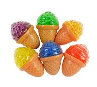 1 x balle à sucer, cornet de glace, 5x8cm, 1 de différentes couleurs, balle à écraser
