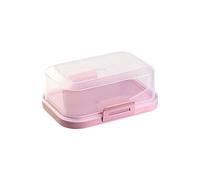1 x Beurrier empilable de haute qualité avec fermeture, boîte en plastique, parfait pour le réfrigérateur sans BPA - Multiusage rose