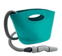 GF Garden Aquapop 15 Tuyau extensible de jardin 15 m en kit prêt à l'emploi avec sac en plastique pratique Bleu clair pour l'arrosage de jardin, balcons, terrases et légumes