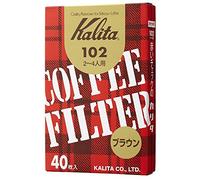 1 X Brown entered 40 pieces of Kalita coffee filter 102 filter paper (Japan Import) by Kalita