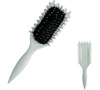 1 x Brush Curl,Curl Defining Brush,Boar Bristle Hair Styling Brush for Detangling,Shaping,Curly Hair Brush for Women and Men (White)