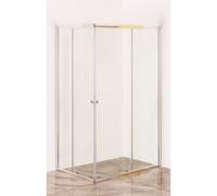 1 X CABINE DE DOUCHE DEUX PORTES EN CRISTAL EAU DE MER 70 x 100 cm - H 185