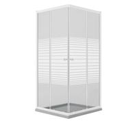 1 X CABINE DE DOUCHE DEUX PORTES EN CRISTAL SeRIGRAPHIe PEARL 70 x 90 cm - H 185