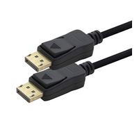 1 x câble DP 4K 60 Hz - 3,0 m -Câble Displayport, bande passante DP 1.2 de max. 21,6 Gbit s 4K2K 60 Hz compatible 1.1, HDCP, DPCP noir