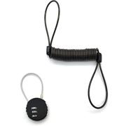 1 X Cable Lock Steel Cable Buckle Bicycle Anti-Theft Restraint Cable Bicycle Stainless Steel Buckle Cable Sport For Suitcases Bikes Handbags (Black 2)