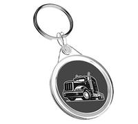 1 x camion camion lourd - Porte-clés IR02 Mum Dad Kids Birthday #8298, multicolore, M