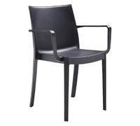 1 X CHAISE EN POLYPROPYLENE VICTORIA gris tourterelle