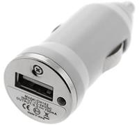 1 x chargeur de voiture USB compact blanc pour tous les téléphones portables iPad, iPhone, iPod, Samsung, HTC, Blackberry, lecteurs MP3, appareils photo numériques, PDA, Apple, Android, tablette