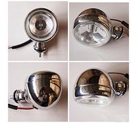 1 x Chrome brillant avant brouillard spot rond lumières 55 W 7,6 cm Moto 4 x 4