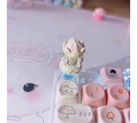 1 x clavier carrousel fait à la main, décoration de qualité supérieure pour claviers de jeu mécaniques à axe croisé, cadeau pour filles et amateurs de clavier
