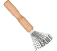 1 x Cleaning Brush with Wooden Handle,Cleaning Tools,Portable Hair Brush,Mini Brush with Metal Wire,Comb for Removing Dust from Hair
