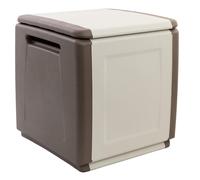 1 X COFFRE DE TOIT cm 54 x 53 x H 57 - tourterelle/ecru