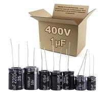 1 x CONDENSATEUR CHIMIQUE ÉLECTROLYTIQUE 1µF 1uF 400V -40+105°C (1528)