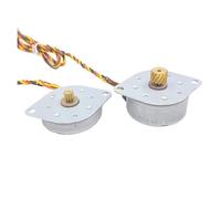 1 x DC 5 V-12 V Precious 2 phases 4 fils Stepper démarreur électronique pas à pas 35 mm rond avec engrenage en cuivre pour imprimante WWECCQIJ (modèle A)
