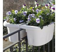 1 X DOUBLE BALCON KLUNIA 40 x 19,8 x 18,5 cm - 7 litres crEme