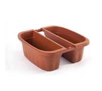 1 X DOUBLE BALCON KLUNIA cm 40 x 19,8 x 18,5 lt.7 terre cuite