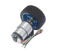 1 x encodeur JGB37-520 Moteur à engrenages DC12 V Petit moteur 20/37/60/76/110/178/330/530/1000/1580 tr/min (330 tr/min, 6 V)