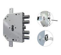 1 X F.SAGOM M2 TRIPL+SCR IP.MM 28 E.MM 60 SX SERRURE MÉTALLIQUE APPLIQUER 2155 PEN/FL CR