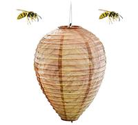 1 x faux nid de guêpes, répulsif à guêpes pour l'extérieur, réutilisable, pour la maison et le jardin, protection contre les mouches et les abeilles