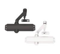 1 X FERME-PORTE AeRIEN DC120 argent - avec loquet