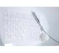 1 X GEDY CO3675 TAPIS DE BAIGNOIRE EN VINYLE COEUR 36X75