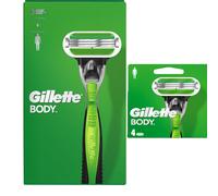 1 X Gillette Body 4er Set Systemklingen Lames de Rasoir