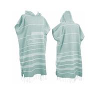 1 x grand poncho-serviette en coton turc, poncho de surf, écharpe, peignoir avec capuche et poche avant, absorbant, portable, avec capuche, serviette de plage pour adultes, hommes, femmes, plage