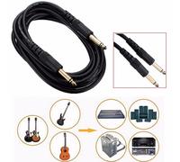 1 x Instruments de musique 3M 10FT guitare noir ampli Instrument Patch droit câble cordon