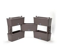1 X KIT JARDINIERE MODULAIRE BRICK kit 5 pcs - gris tourterelle