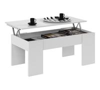 1 X KIT TABLE BASSE eLEVeE 50X100X45/56 H BLANC