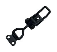 1 x loquet à bascule en métal et acier - Grand loquet pour couvercle fumeur, valise, coffre, porte facile à utiliser