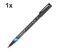 1 X Marqueur Indélébile Noir Staedtler Lumocolor Permanent Pen 318-9 0.6MM