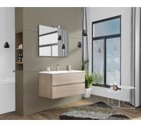 1 X MEUBLES DE SALLE DE BAINS NOUVEAU SPLASH 105 SUSP. CHÊNE