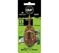 1 x MIKADO SHOT QFM SYSTEM IN-LINE FLAT Longue Distance Method Feeder Panier d'alimentation 50g