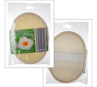 1 x pad de massage/pad de bain, 17 x 13 cm, surface en sisal, intérieur en caoutchouc mousse