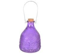 1 x piège à guêpes extra large en verre avec cintre en métal par CKB LTD - Design traditionnel attrayant à suspendre piège à insectes piège à insectes pour intérieur ou extérieur (violet)